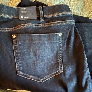 Brand new with tags dark wash Jjill 26W slim ankle jeans